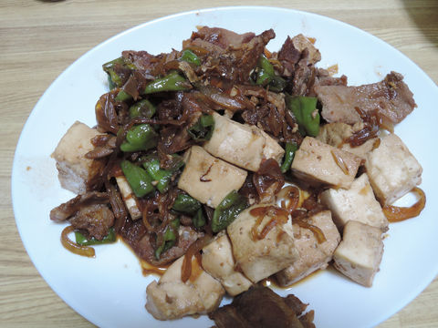Image: 141015 木綿豆腐と豚肉のしょうが焼き