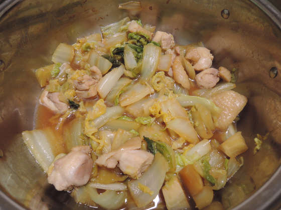 Image: 141102 鶏モモ肉 白菜煮込み