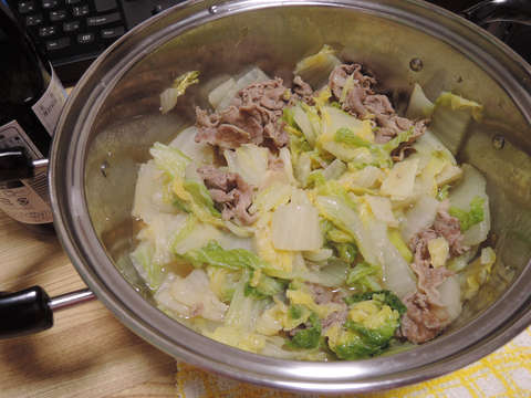 Image: 2014年11月12日 白菜と豚のくたくた煮