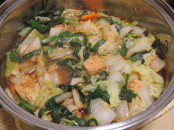 Image: 141207 豚肉・白菜の味噌風味ピリ辛鍋
