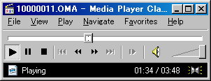 Image: Win98上でoma(OpenMG Audio/ATRAC3)ファイルを再生する