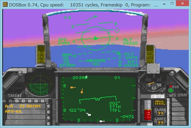 Image: 海外DOSゲーム FALCON 3.0 をプレイ