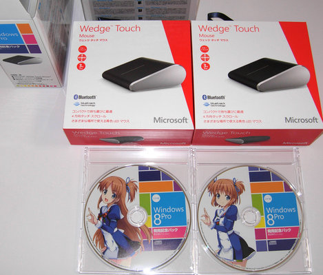 Win8 theme disc and Wedge Touch Mouse