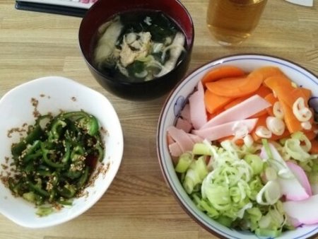 Image: 140808 札幌ざるラーメン/玉子の中華スープ [cook]
