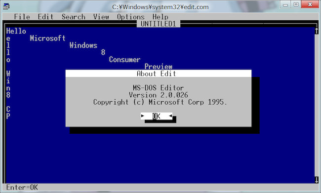MS-DOS Editor