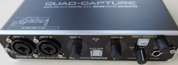 Image: Roland QUAD-CAPTURE USBオーディオインターフェイス