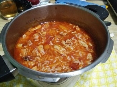 Image: 140916 鶏胸肉トマトジュース煮込み リゾット風 [cook]