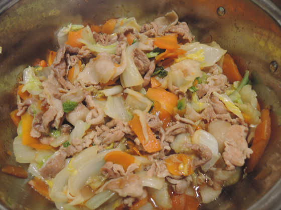 Image: 141031 白菜と豚ばら肉のくた煮