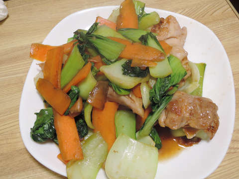 Image: チンゲン菜と豚肉炒め