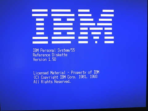 Image: IBM Personal System/55 Reference Diskette