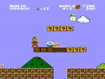 Image:  Super Mario Bros recorded as NTSC-J video