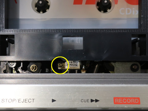 Image: ラジカセ『ZILBA'P TV』整備 [5]テープ再生の音の歪みと左右バランスが変
