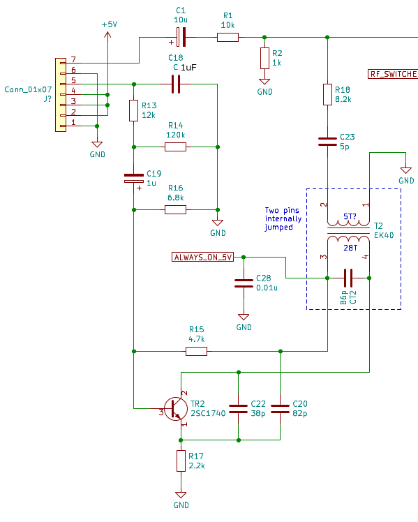 Image: Schematic of Famicom RF modulator