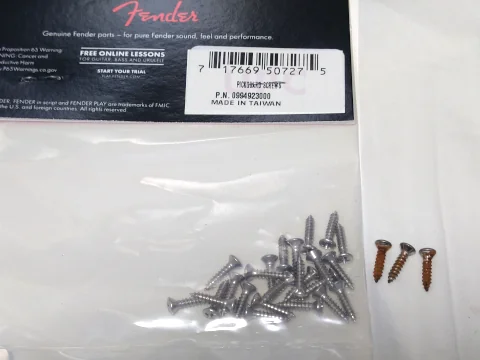 Image: Fender Mexico Player Telecasterのねじ交換