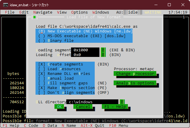 Image: IDA Freeware version 4.1