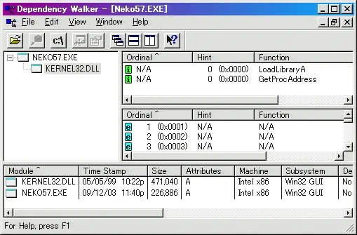 Image: Dependency Walker
