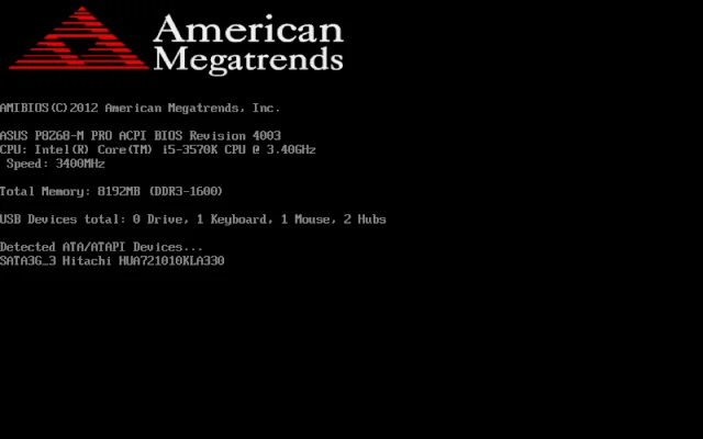 Image: PC boot screen