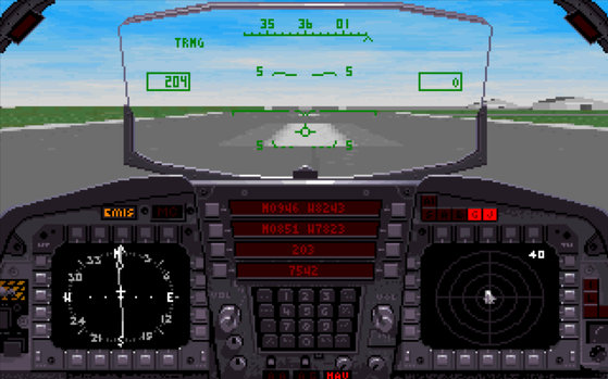 Image: F-15 Strike Eagle III Game screen